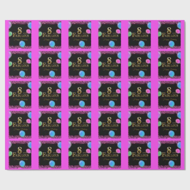 8-årsdag  presentpapper (Platt)