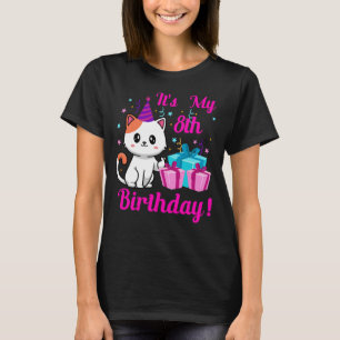 8-årskatt Kitten kattunge 8:e födelsedag T Shirt