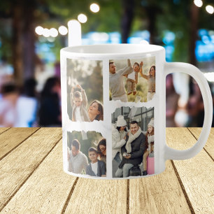 8 Åtta foto Modern Elegant Collage Family Kärlek C Kaffemugg