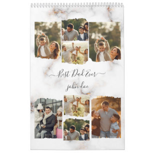 8 Åtta foto Modern Elegant Collage Family Kärlek Kalender