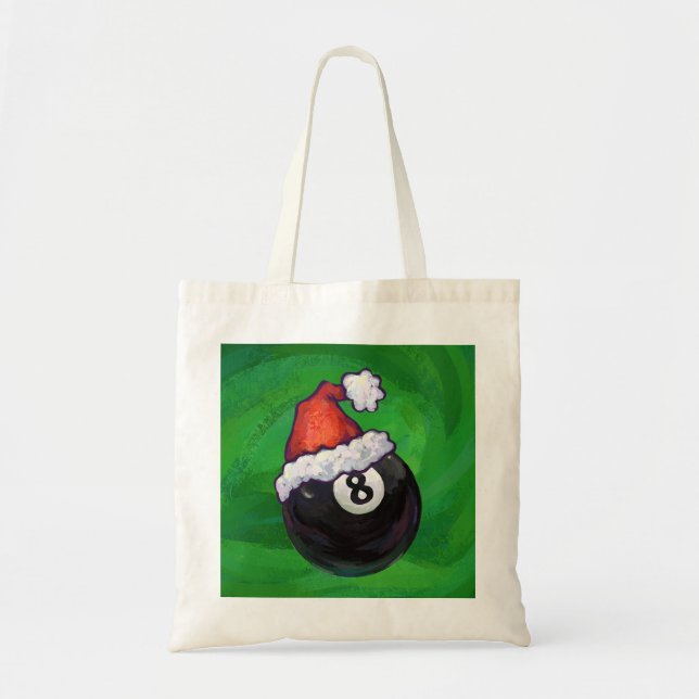 8 Ball julgrön Tygkasse (Framsidan)