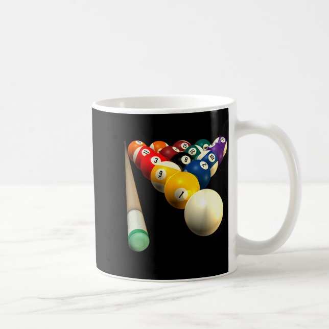 8-ball Ol Team S För Bar League Skyddande  Kaffemugg (Höger)
