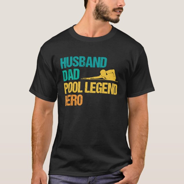 8 ball pool billiard for a Pool Husband T Shirt (Framsida)