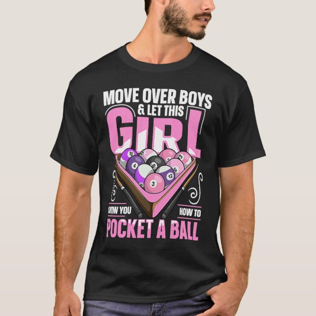 8 ball pool billiard Quote for a Pool Player Girl T Shirt (Framsida)