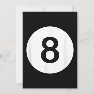 8 Ball Poolhall Tröjor, Haj Älskare Present Julkort