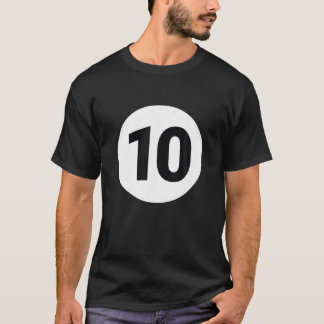 8 Bassäng Boll 10 miljarddels Costume Halloween Gr T Shirt