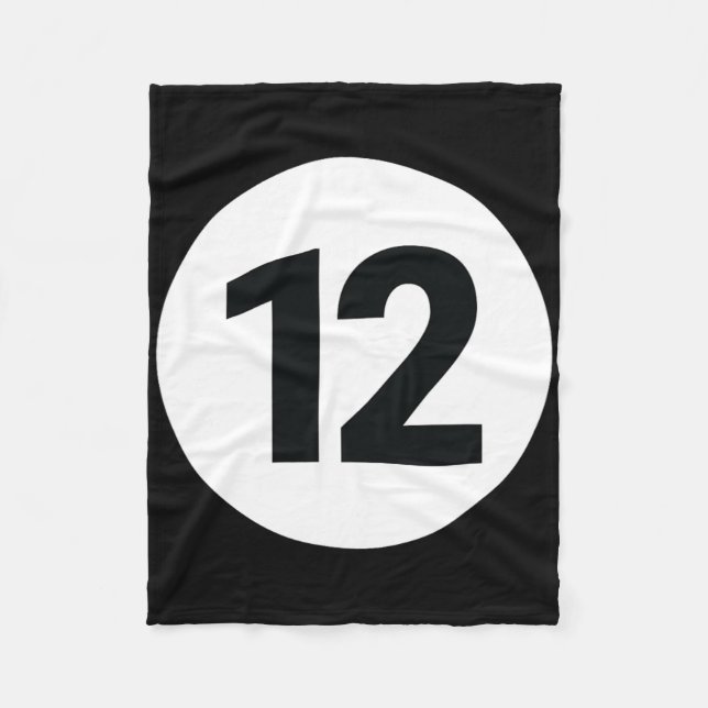 8 Bassäng Boll 12 miljarddels Costume Halloween Gr Fleecefilt (Framsidan)