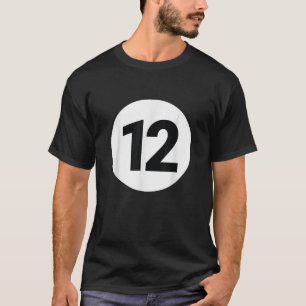 8 Bassäng Boll 12 miljarddels Costume Halloween Gr T Shirt