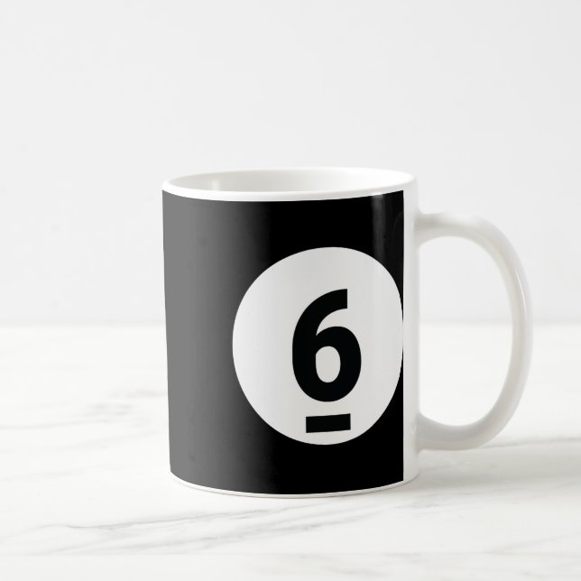 8 Bassäng Boll 6 miljardards Costume Halloween Gro Kaffemugg (Höger)
