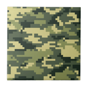 8 bet kamouflage/Camo för den PIXELDigital Kakelplatta