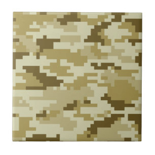 8 bet kamouflage/Camo för den PIXELDigital öknen Kakelplatta