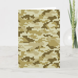 8 bet kamouflage/Camo för den PIXELDigital öknen Kort