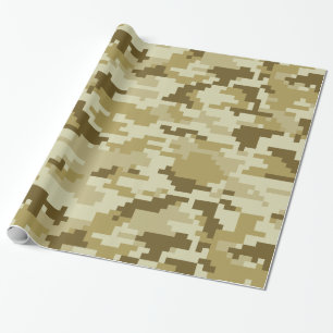 8 bet kamouflage/Camo för den PIXELDigital öknen Presentpapper