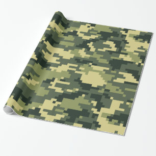 8 bet kamouflage/Camo för den PIXELDigital Presentpapper