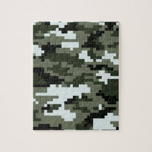 8 bet PIXELDigital stads- kamouflage/Camo Pussel