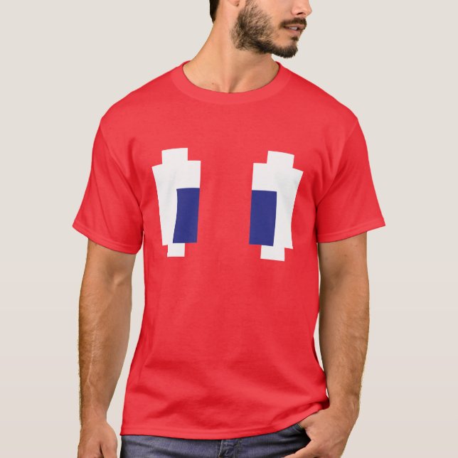 8 bet PIXELManga ögon T-shirt (Framsida)
