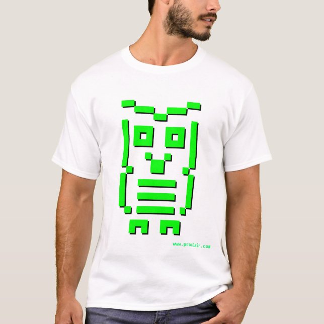 8-Bet ugglan (Digital grönt) Tee Shirt (Framsida)