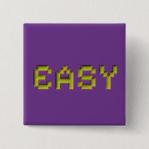8-Bit EASY Fyrkantig Pin - Retro Lila Spelaccessor