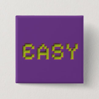 8-Bit EASY Fyrkantig Pin - Retro Lila Spelaccessor Knapp