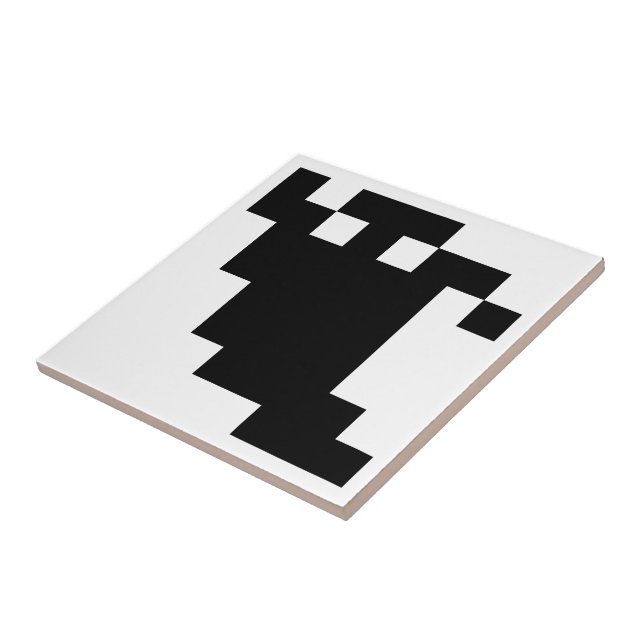 8 Bit Pixel Spökskugga Kakelplatta (Sidan)