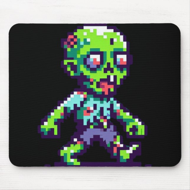 8-bit rolig zombie halloween  musmatta (Framsidan)