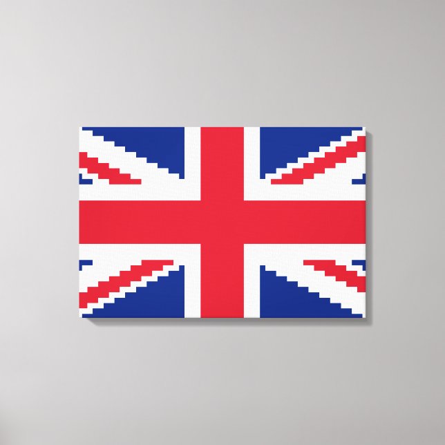 8 Bit Union Pixel Jack Canvastryck (Framsida)