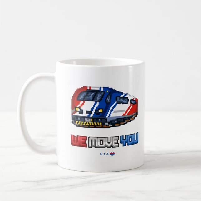 8-bit We Move You FrontRunner-mugg Kaffemugg (Vänster)