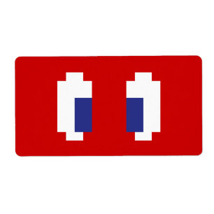 8 bitar Pixel Manga Öga Fraktsedel