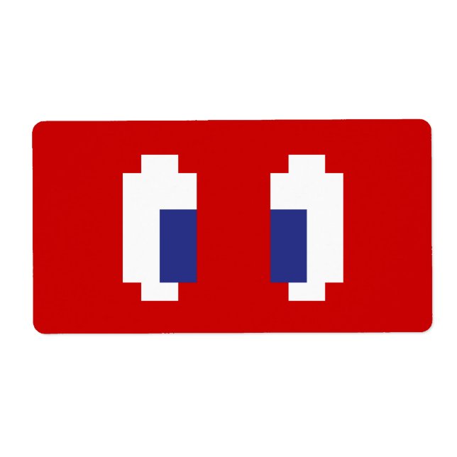 8 bitar Pixel Manga Öga Fraktsedel (Framsidan)