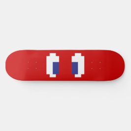 8 bitar Pixel Manga Öga Skateboard Bräda 20 Cm