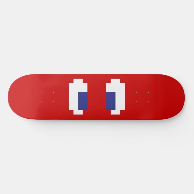 8 bitar Pixel Manga Öga Skateboard Bräda 20 Cm (Horz)