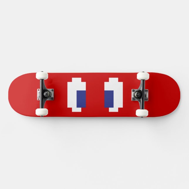 8 bitar Pixel Manga Öga Skateboard Bräda 20 Cm (Horz)