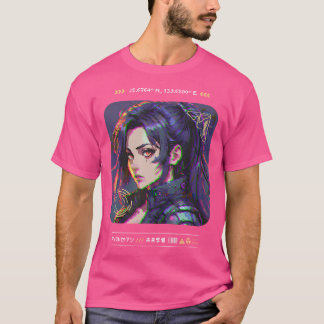 8-bitars Anime Japansk Cyberpunk Streetwear Art To T Shirt