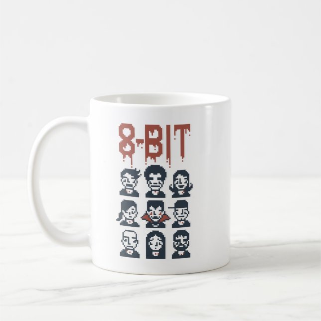 8-bitars av en vampyr kaffemugg (Vänster)