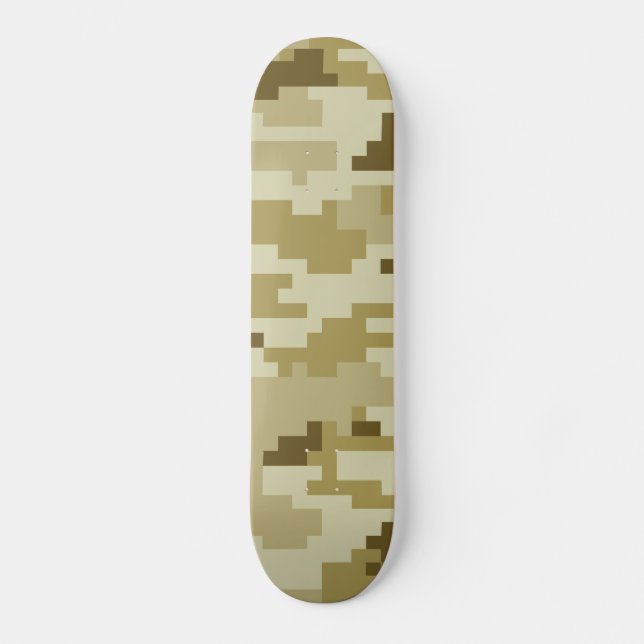 8-bitars digitaldesertkamouflage/kamera skateboard bräda 19,5 cm (Framsida)