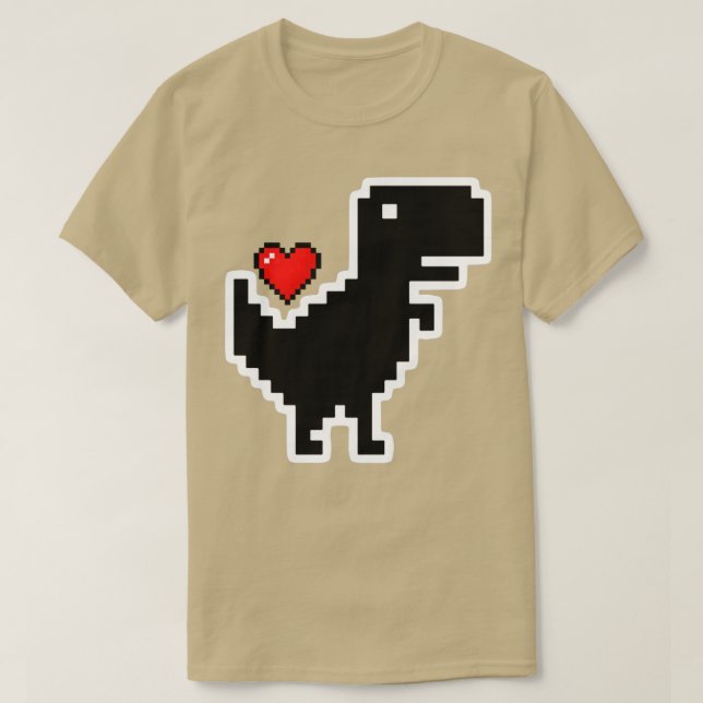8-bitars Dino T Shirt (Design framsida)