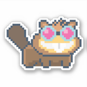 8-bitars Dr Beev Poptropica Sticker Klistermärken