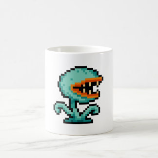 8-bitars flugfälla-monster kaffemugg