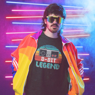 8-bitars förklaring - videospel t shirt
