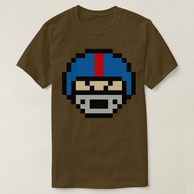8-bitars Helmet Head Oxford T Shirt (Design framsida)