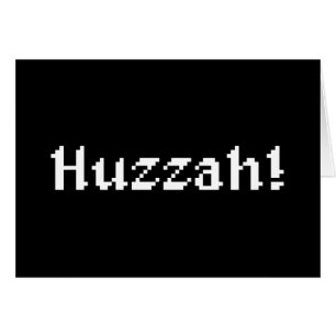 8-bitars Huzzah! Kort för hälsning