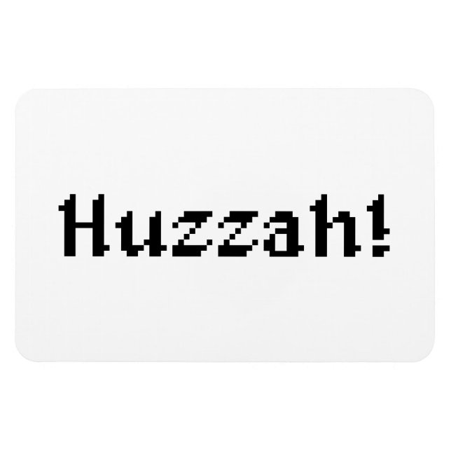8-bitars Huzzah! Magnet (Horisontell)