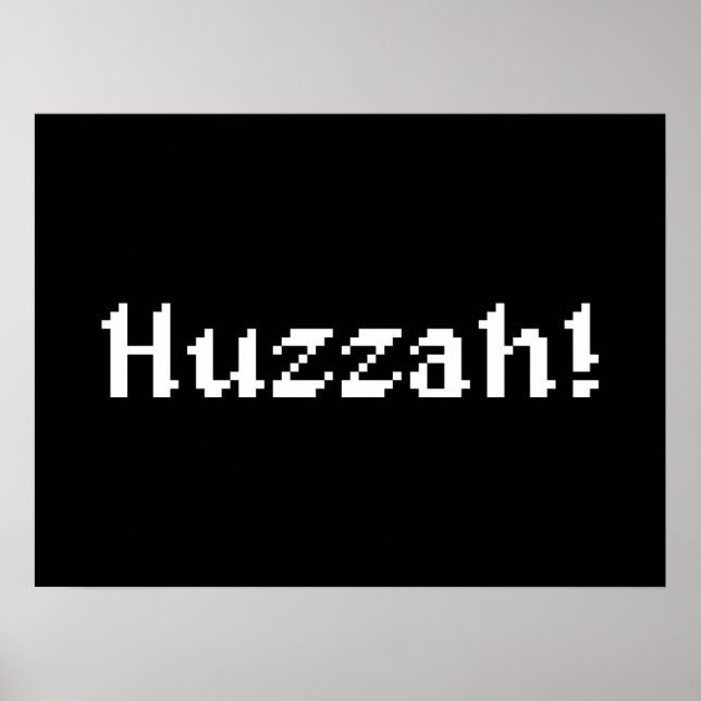 8-bitars Huzzah! Poster (Framsidan)
