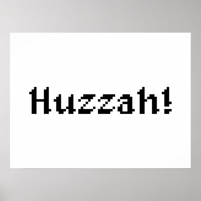 8-bitars Huzzah! Poster (Framsidan)