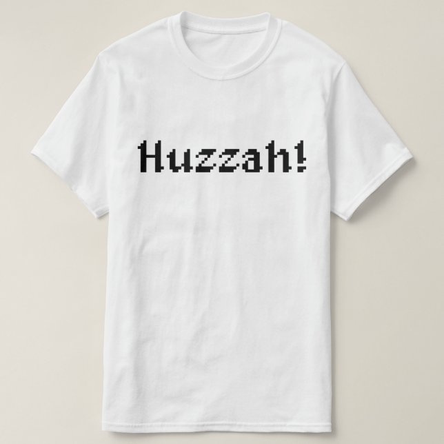 8-bitars Huzzah! T Shirt (Design framsida)
