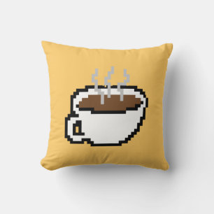 8-bitars kaffepillow kudde