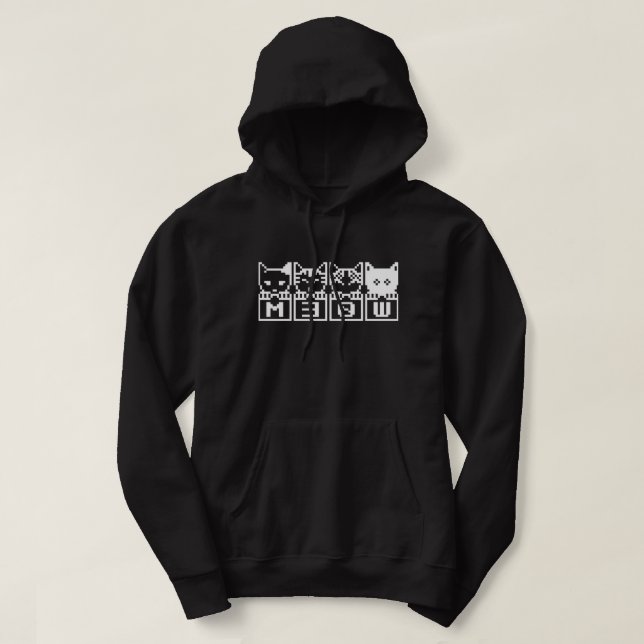 8-BITARS KAT M30 W HOODIE (Design framsida)