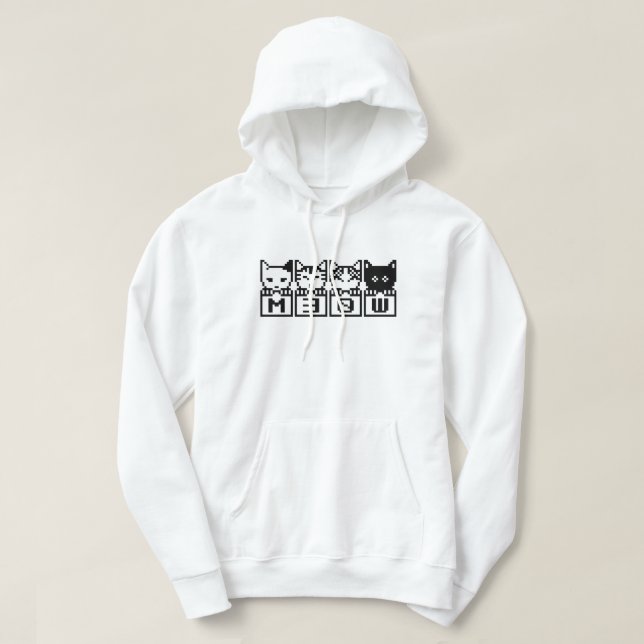 8-BITARS KAT M30 W HOODIE (Design framsida)
