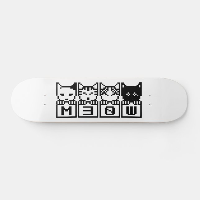 8-BITARS KAT M30 W MINI SKATEBOARD BRÄDA 18,5 CM (Horz)