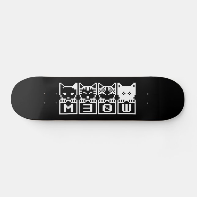 8-BITARS KAT M30 W MINI SKATEBOARD BRÄDA 18,5 CM (Horz)